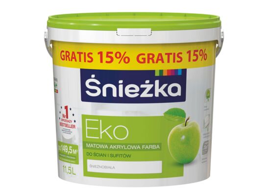 Farba akrylowa Śnieżka Eko 11,5 l