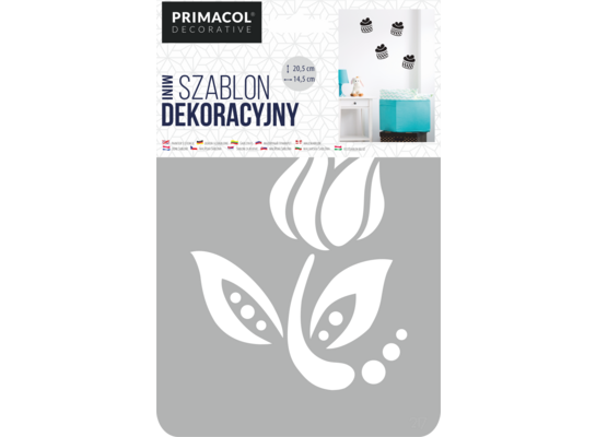 Szablon dekoracyjny MINI nr 217 Tulip Primacol Decorative