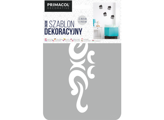 Szablon dekoracyjny MINI nr 220 Classica Primacol Decorative