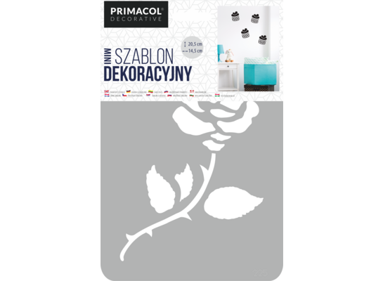 Szablon dekoracyjny MINI nr 225 Rose Primacol Decorative