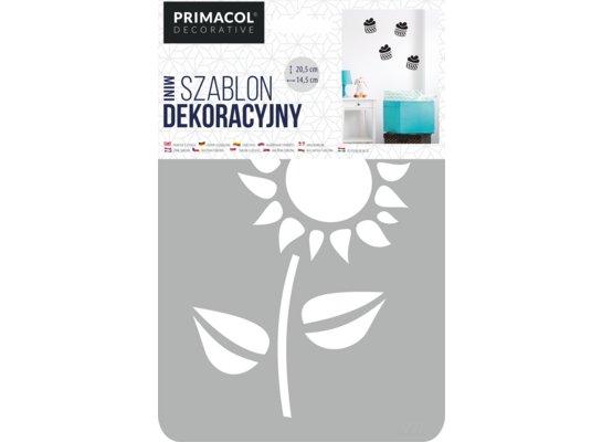 Szablon dekoracyjny MINI nr 227 Sunflower Primacol Decorative