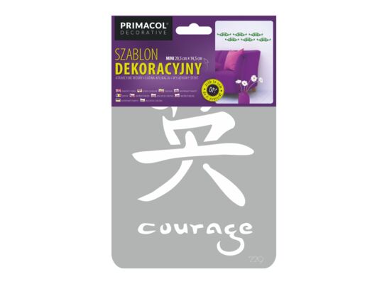 Szablon dekoracyjny MINI nr 229 Courage Primacol