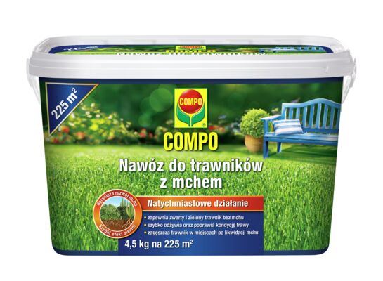 Nawóz do trawników z mchem 4,5 kg COMPO