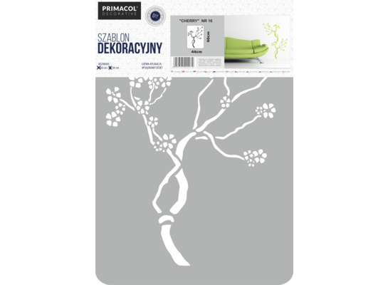 Szablon dekoracyjny XXL nr 16 Cherry Primacol Decorative