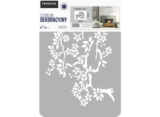 Szablon dekoracyjny XXL nr 2 Bonsai Primacol Decorative