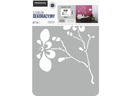 Szablon dekoracyjny XXL nr 3 Orchid Primacol Decorative