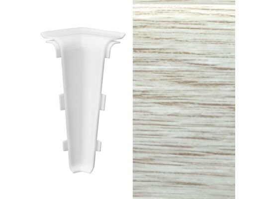 Narożnik wewnętrzny do listwy MACK (1 sztuka) dąb platynowy Arbiton