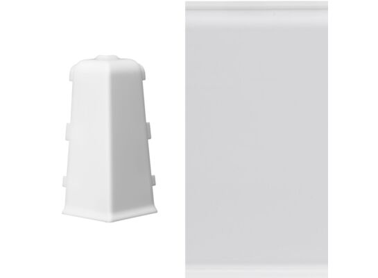 Narożnik zewnętrzny do listwy MACK (1 sztuka) biały mat Arbiton