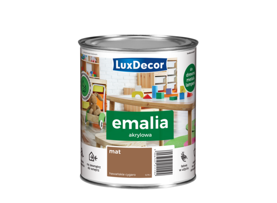 Emalia Luxdecor Hawańskie Cygaro 0,75 l akrylowa MAT
