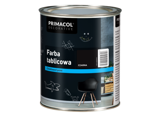 Farba do tablic czarna  0,75 l Primacol Decorative