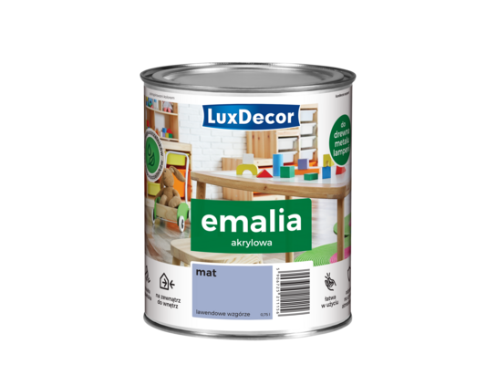 Emalia Luxdecor Lawendowe Wzgórze 0,75 l akrylowa MAT