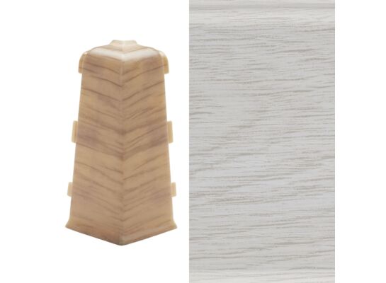 Narożnik zewnętrzny do listwy LARS śnieżny jesion Arbiton