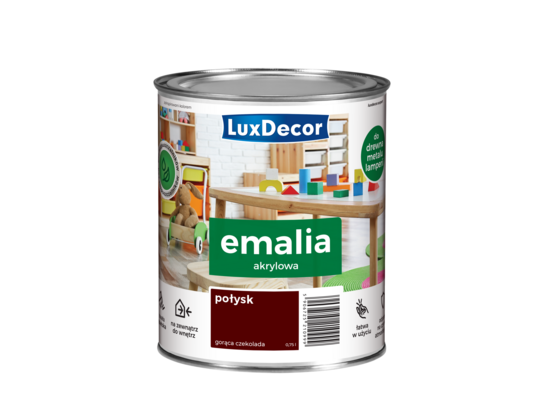 Emalia Luxdecor Gorąca Czekolada 0,75 l akrylowa POŁYSK