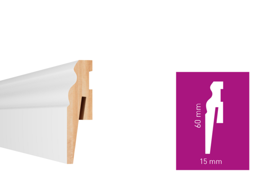 Listwa przypodłogowa PAINT IT (MP0601) biała Arbiton