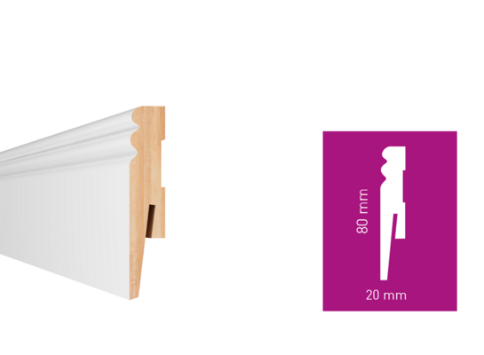 Listwa przypodłogowa PAINT IT (MP0802) biała Arbiton