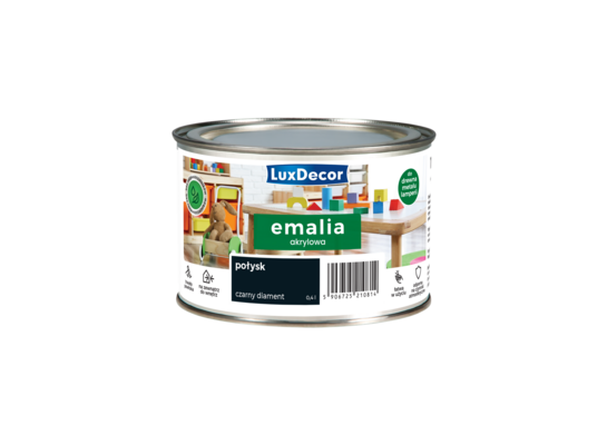 Emalia Luxdecor Czarny Diament 0,4 l akrylowa POŁYSK