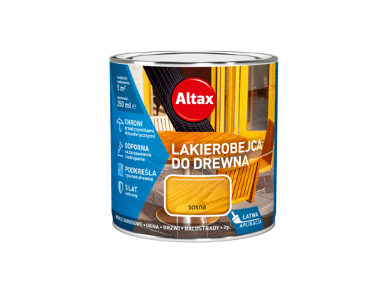 Lakierobejca do drewna 250 ml sosna Altax