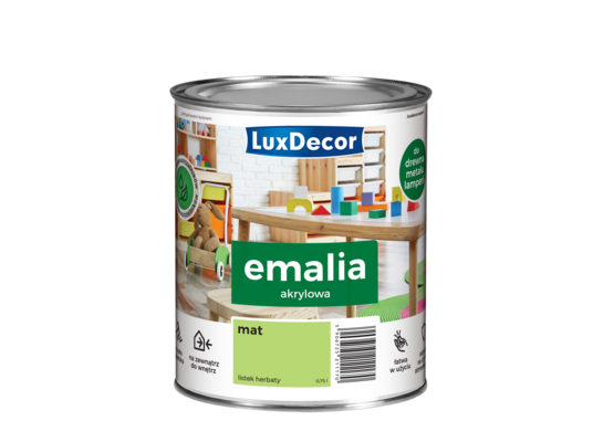 Emalia Luxdecor Listek Herbaty 0,75 l akrylowa MAT
