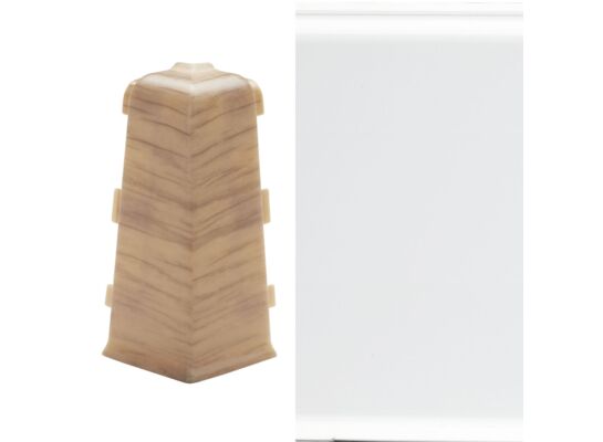 Narożnik zewnętrzny do listwy INDO biały połysk Arbiton