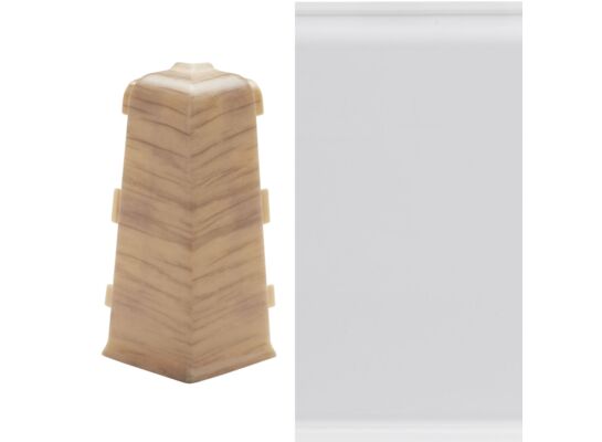 Narożnik zewnętrzny do listwy INDO biały mat Arbiton