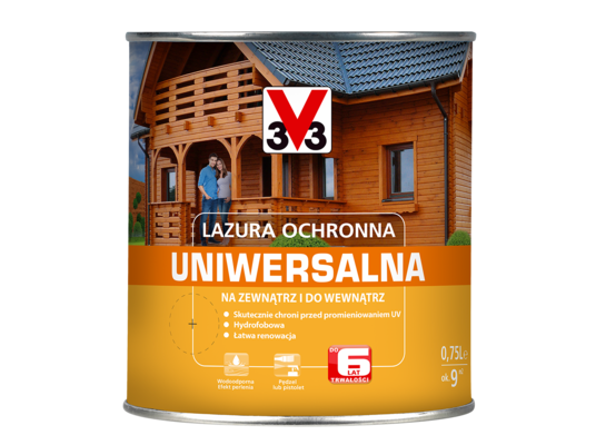 Lazura ochronna uniwersalna Palisander 0,75 l V33