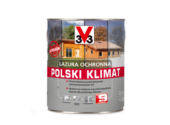 Lazura ochronna Polski Klimat Sosna Oregońska 2,5 l V33