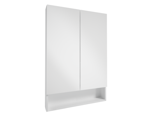 Szafka wisząca lustrzana LUPO E60 2D0S DSM biała
