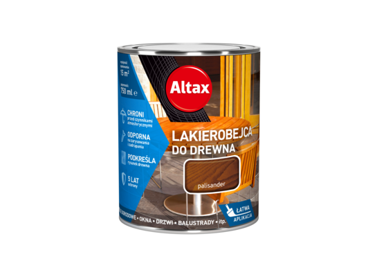 Lakierobejca do drewna 750 ml palisander Altax