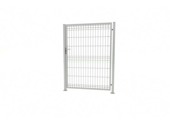 Furtka 3D 1,53 x 100 zestaw ze słupami 60 x 40 mm i zawiasami ocynk ogniowy (oczko 50 x 200) lewa