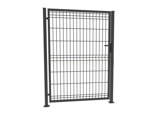 Furtka 3D 1,53 x 100 zestaw ze słupami 60 x 40 mm i zawiasami ocynk + 7016 (oczko 50 x 200) prawa