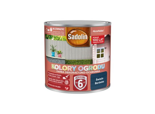 Farba dekoracyjno-ochronna Kolory Ogrodu Świeża Borówka 0,25 l Sadolin