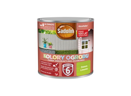 Farba dekoracyjno-ochronna Kolory Ogrodu Zielona Limonka 0,25 l Sadolin