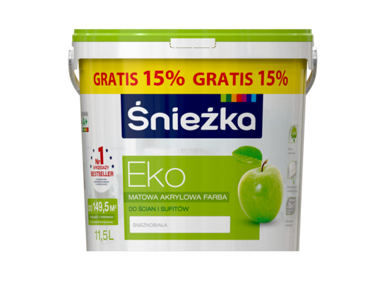 Farba akrylowa Śnieżka Eko 11,5 l