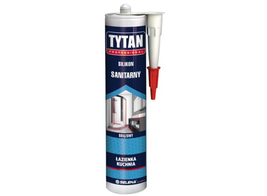 Silikon sanitarny brązowy 280 ml TYTAN PROFESSIONAL