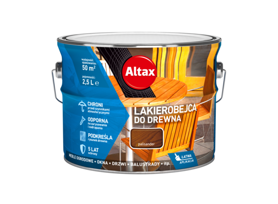 Lakierobejca do drewna 2,5 l palisander Altax