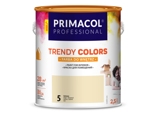Farba Trendy Colors beżowa (5) 2,5 l PRIMACOL PROFESSIONAL