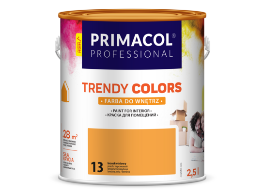 Farba Trendy Colors brzoskwiniowa (13) 2,5 l PRIMACOL PROFESSIONAL