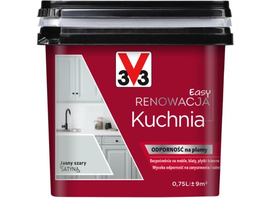 Farba Renowacyjna Easy Renowacja Kuchnia jasny szary 0,75 l V33