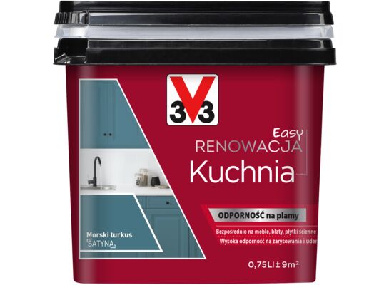 Farba Renowacyjna Easy Renowacja Kuchnia morski turkus 0,75 l V33