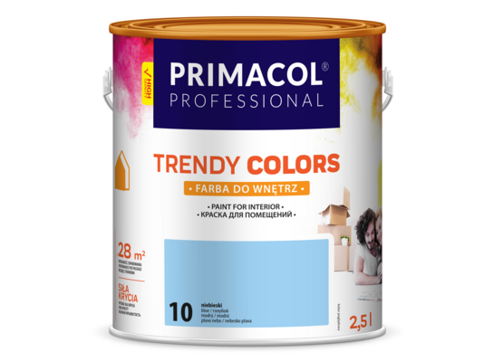 Farba Trendy Colors niebieska (10) 2,5 l PRIMACOL PROFESSIONAL