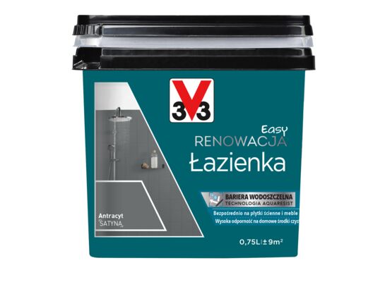 Farba Renowacyjna Easy Renowacja Łazienka antracyt 0,75 l V33