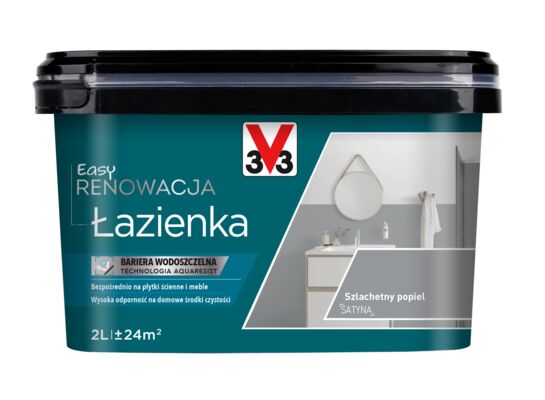 Farba Renowacyjna Easy Renowacja Łazienka szlachetny popiel 2 l V33