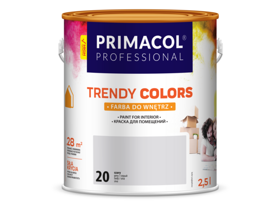 Farba Trendy Colors szara (20) 2,5 l PRIMACOL PROFESSIONAL
