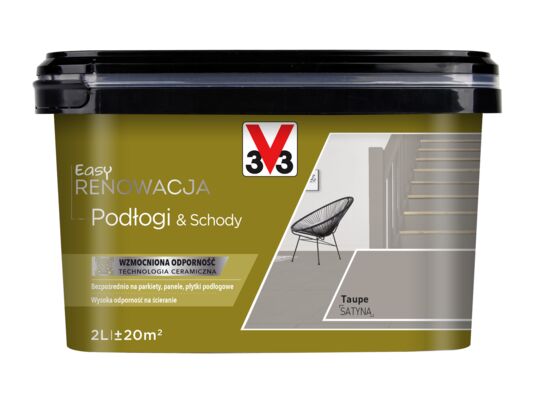 Farba Renowacyjna Easy Renowacja Podłogi & Schody taupe 2 l V33