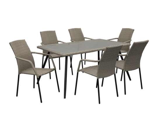 Zestaw ogrodowy Lupus szary