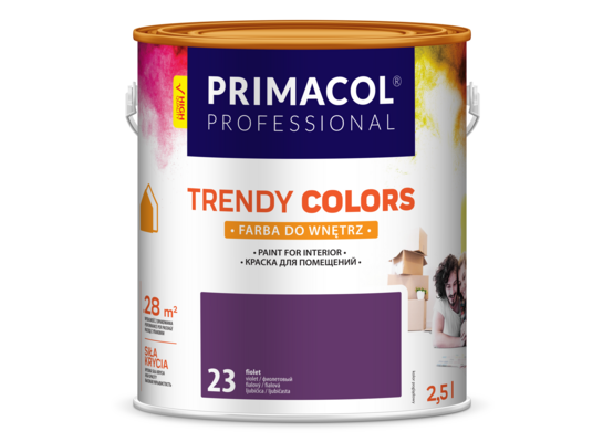 Farba Trendy Colors fioletowa (23) 2,5 l PRIMACOL PROFESSIONAL
