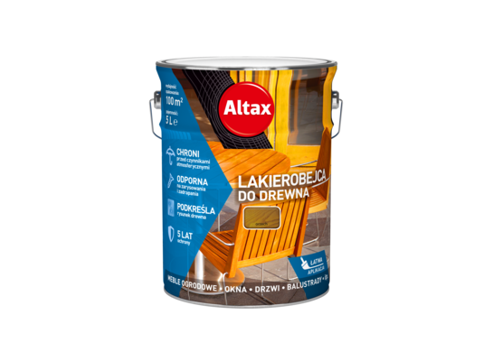 Lakierobejca do drewna 5 l orzech Altax