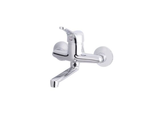 Bateria łazienkowa VERSO ścienna 40 mm chromowana