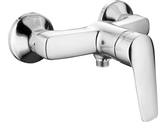 Bateria Boro natryskowa ścienna chrom Deanty