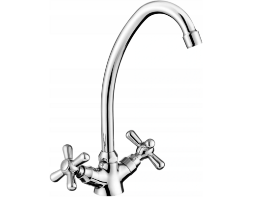 Bateria zlewozmywakowa Symetrio stojąca chromowana